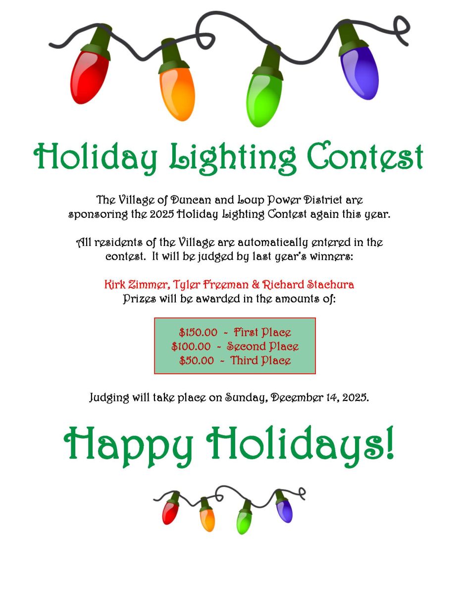 Holiday Lighting Contest 2025